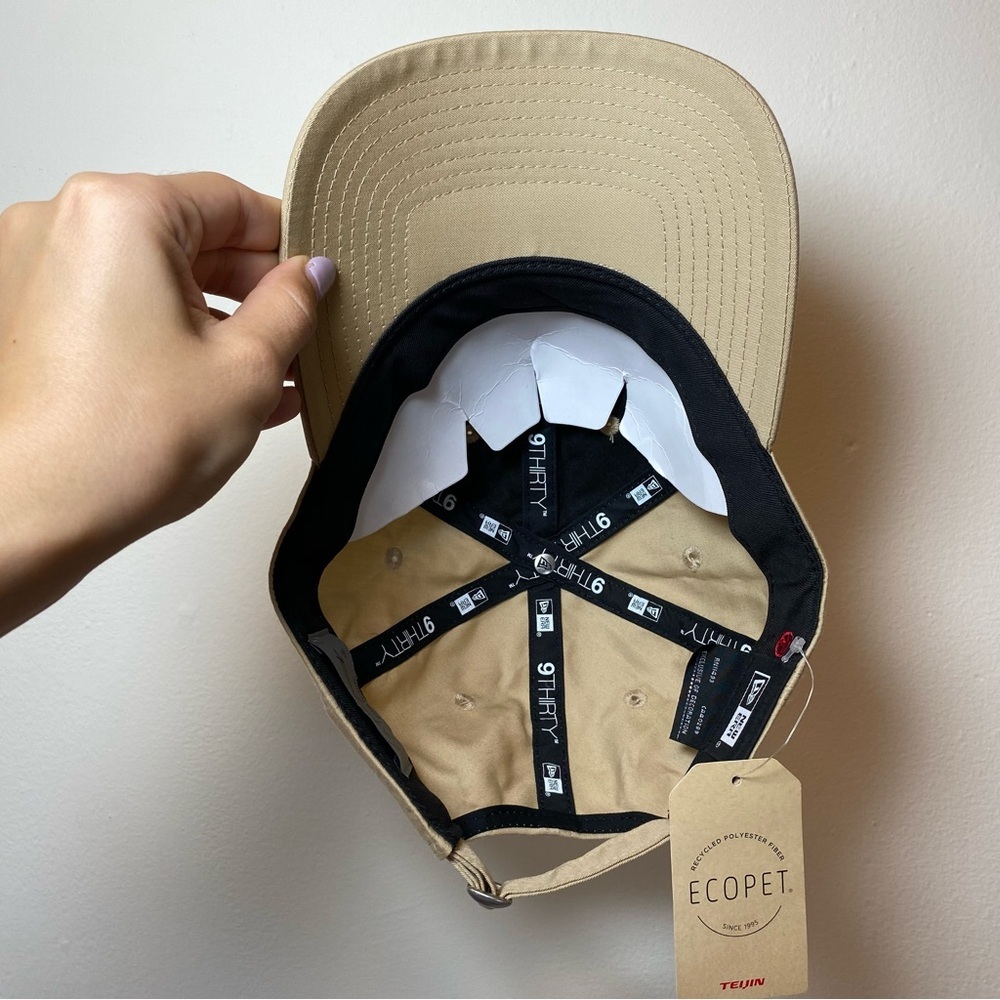 Yohji Yamamoto x New Era NEW Ecopet 9Thirty Mini Logo Embroidered Cap Hat Beige - Picture 11 of 15
